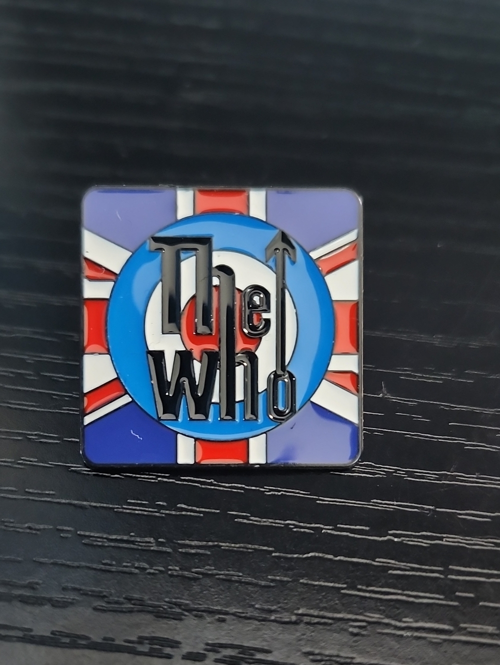 The Who Band Logo Enamel Pin - Blue, Red & White
